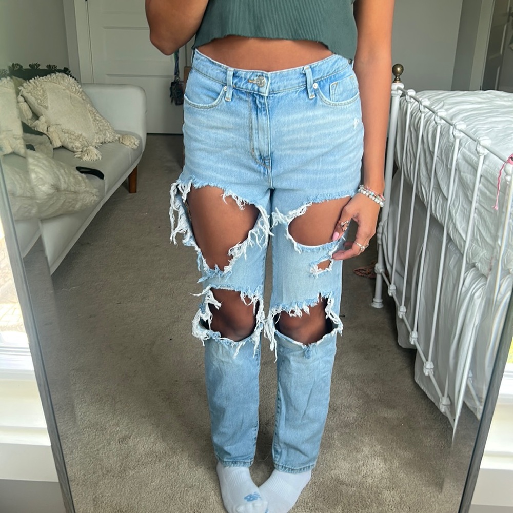 BDG light wash ripped jeans